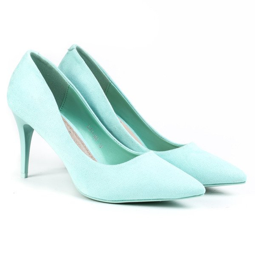 Miętowe klasyczne szpilki Annabella- Obuwie