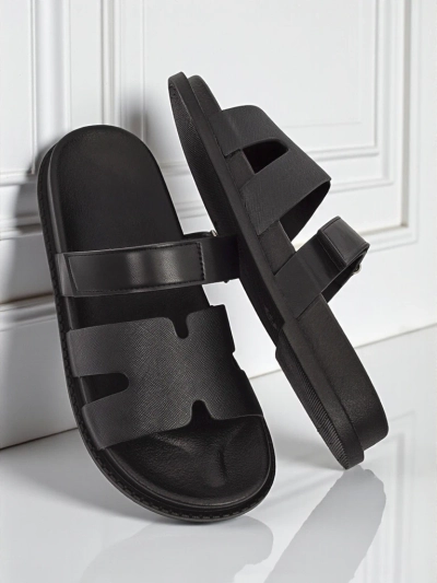 Royalfashion Damen-Pantoletten aus Öko-Leder FlexiComfi