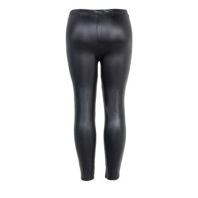 Чорні лосіни з мереживною вставкою - Штани