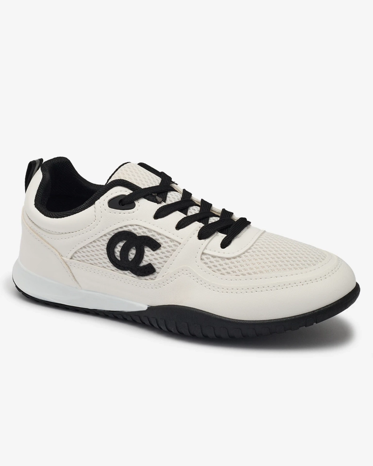 OUTLET Royalfashion Weiße und schwarze Damen Sportschuhe Bofiale