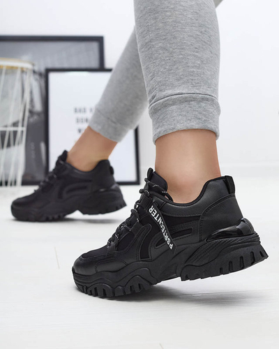Schwarzer Damen-Sneaker Sportschuhe Evilpo- Footwear