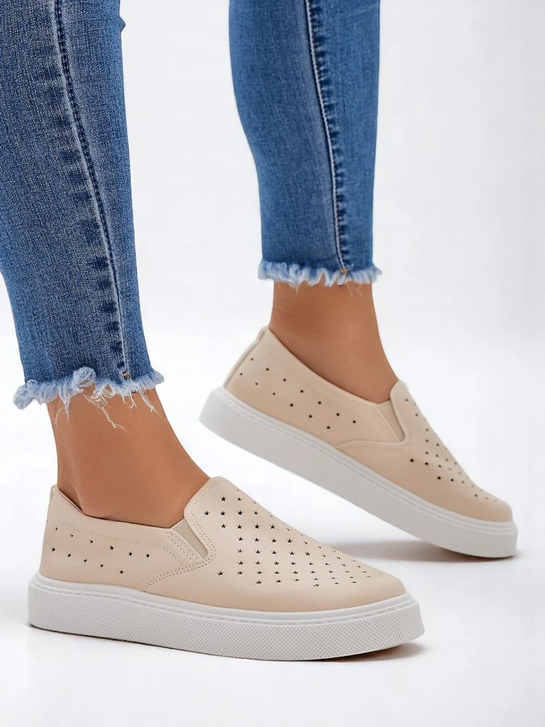 Royalfashion Damen perforierte Sports Schnürschuhe Vaned