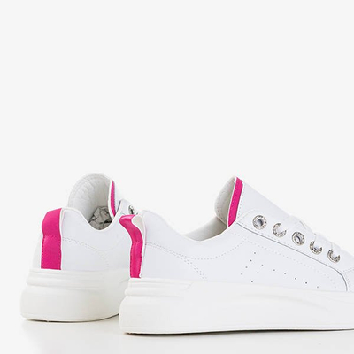 Cathleen White & Fuchsia Damen Sneakers - Schuhe