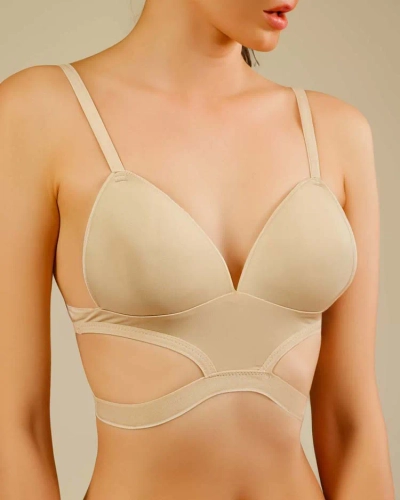 Royalfashion Damen-BH mit dekorativen Trägern