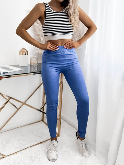 Damen-Leggings in Blau- Kleidung