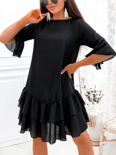 Royalfashion Leinen Damen Minikleid