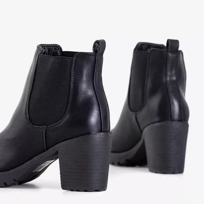 OUTLET Schwarze Hochhackige Slipper Nantes - Schuhe