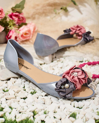 Royalfashion Gummiballerinas mit Blume Koddies