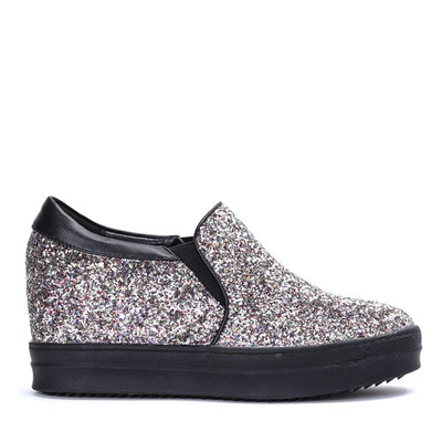 Glitzer-Sneaker auf einem Indoor-Keil Faterrena - Footwear