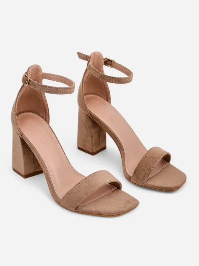 Royalfashion Damen Eco-Suede Sandalen Qwadrat