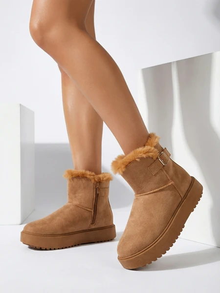 Royalfashion Kurze Damen Schneestiefel Aurelia Classico