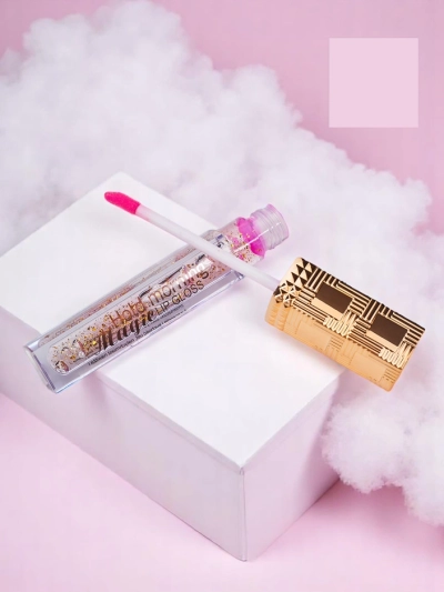 Farbloser Lipgloss 24K feuchtigkeitsspendend mit goldenen Partikeln