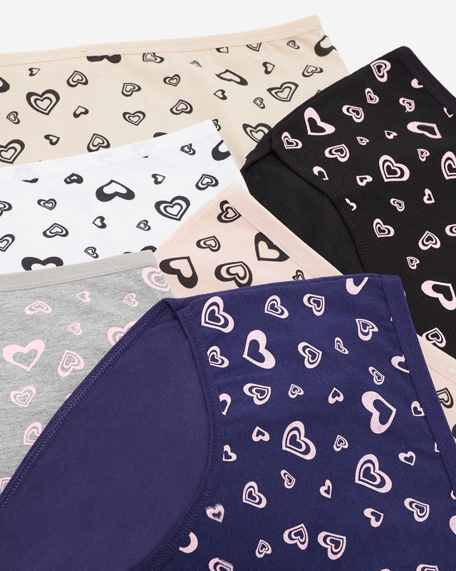 Set Damenslips, Slips PLUS SIZE 6 / Packung - Unterwäsche