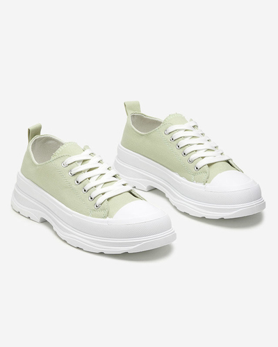 OUTLET Grüne Sportschuhe für Damen Cresoma - Schuhe