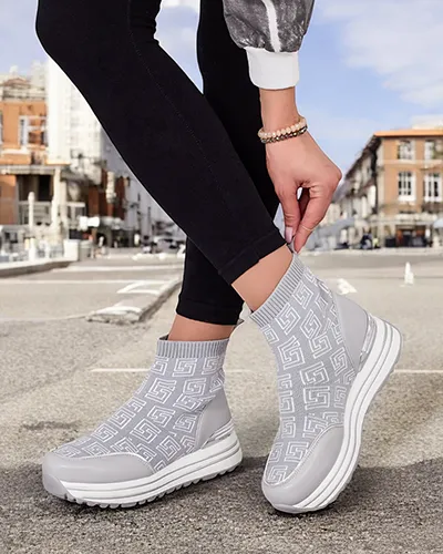 Royalfashion Damen Sportliche High Sneakers Lori