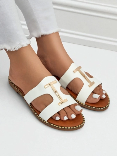 Royalfashion Damen Sandalen mit flacher Sohle Maya Louise