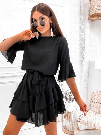 Royalfashion Leinen Damen Minikleid
