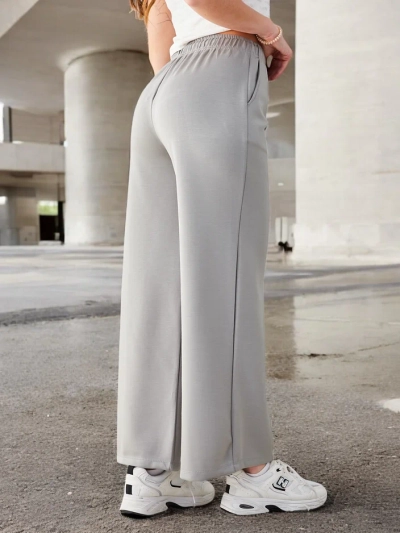 Royalfashion Weite Damenhose mit Bügelfalte