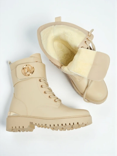 Damen Worker Boots mit Verzierungen Lorice