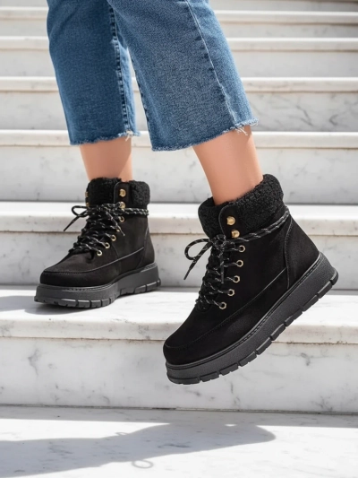 Royalfashion Damen Winterstiefel Bomion