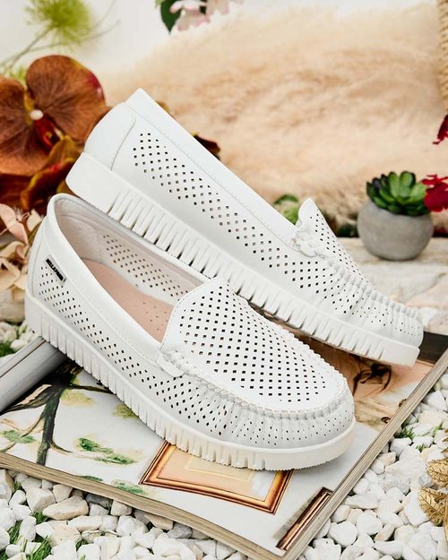 Royalfashion Жіночі шкіряні мокасини Nafis