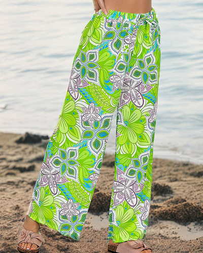 Royalfashion Gemusterte weite Hose für Damen