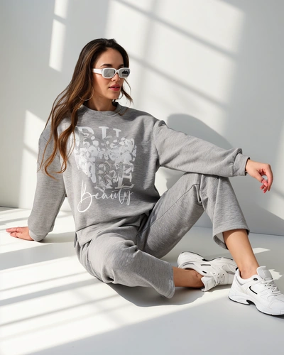 Royalfashion Damen Viskose Set mit Druck