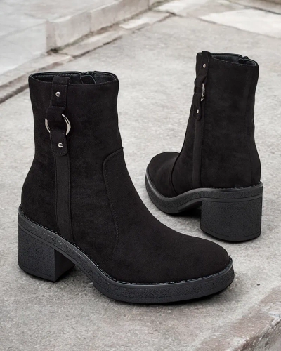 Royalfashion Damen Stiefeletten auf einem Pfosten Boron