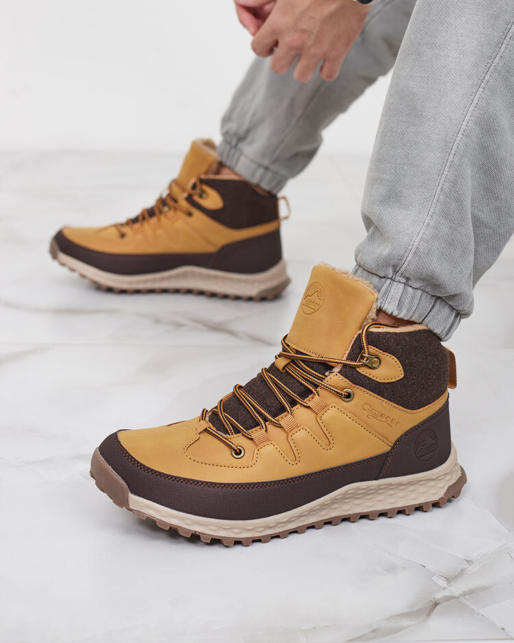 Royalfashion Kamelfarbene Herren-Trapper Jekouia