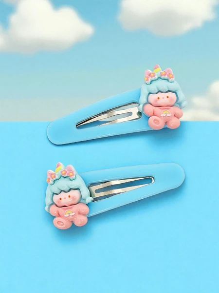 Bunte Haarklammern Angelicornia