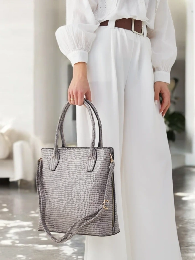 Royalfashion lackierte Handtasche für Damen mit Prägung