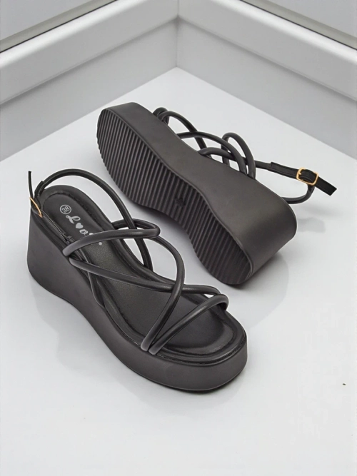 Royalfashion Жіночі сандалі на танкетці Skyline Straps