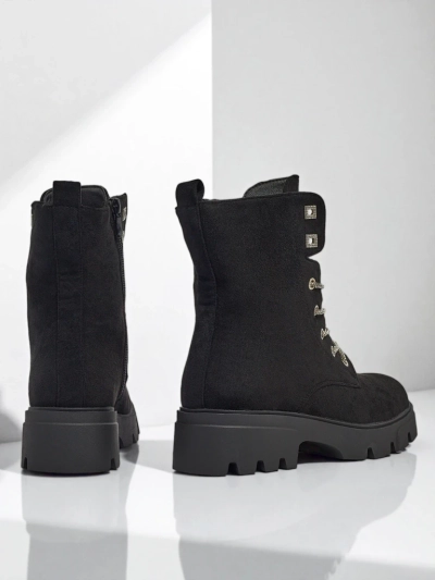 Öko-Wildleder Damenstiefeletten Tessaro mit Schnürung