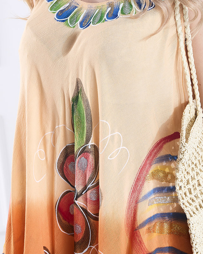 Orange Damen Rock a'la Kleid - Kleidung