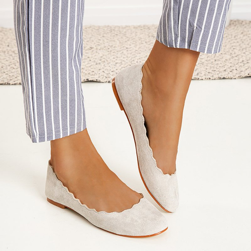 Світло-сірі жіночі балетки Antonelia