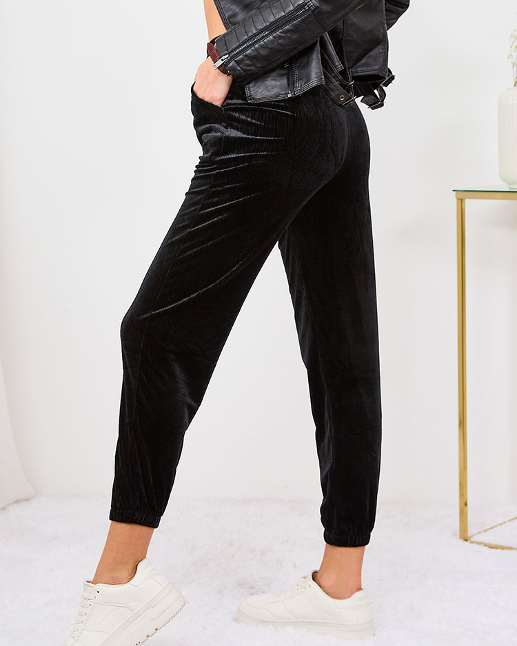 Royalfashion Graue Damen Cord-Sweatpants