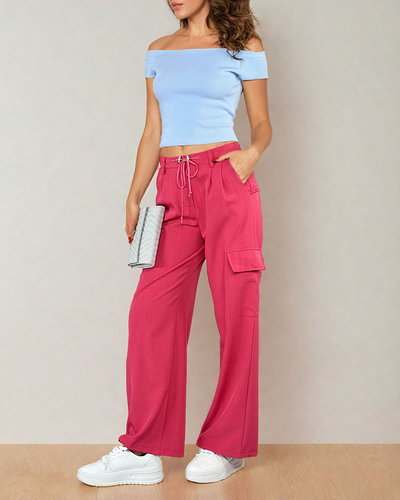Royalfashion Weite Damenhose mit Taschen
