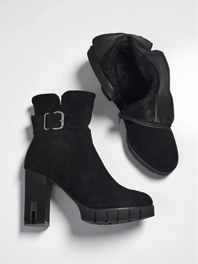 Ботильйони жіночі еко замшеві на підборах Liravie