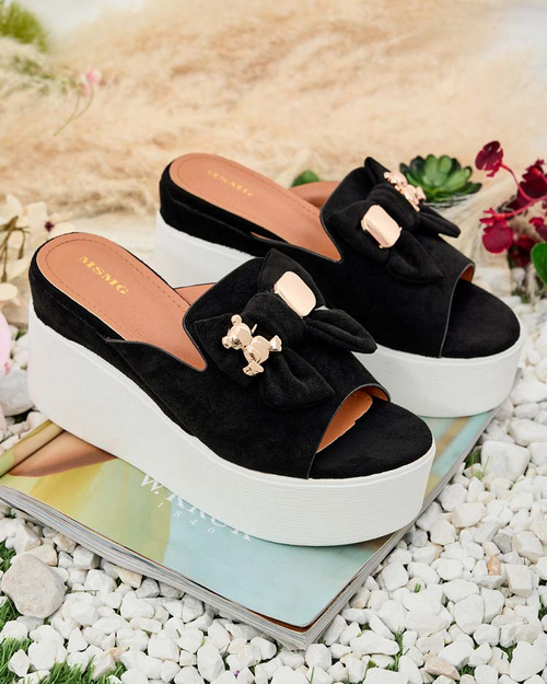 Royalfashion Жіночі шльопанці Dalimes на котурні