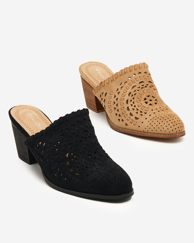 OUTLET Hellbraune Aqarion-Schuhe mit hohen Absätzen für Damen - Schuhe
