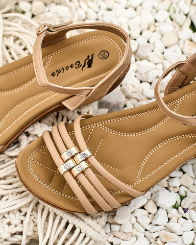 Royalfashion Decorated women's Sun Crusher sandals