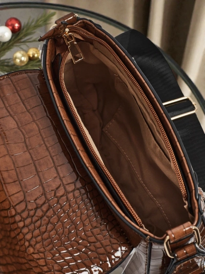 Damentasche Aurora Dunkelbraun Leder Elegant