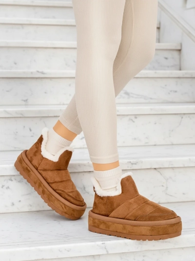 Royalfashion Damen Zoeno kurze Stiefel a'la Schneestiefel