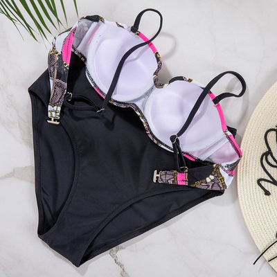 Rosa gemusterter Badeanzug - Underwear
