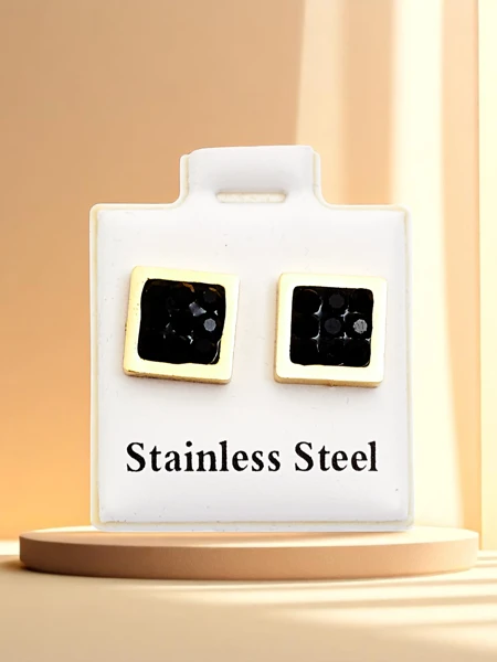 Сережки Royalfashion Square для жінок з кубічним цирконієм