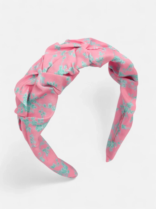 Royalfashion Пов'язка для волосся зі зморщуванням і принтом