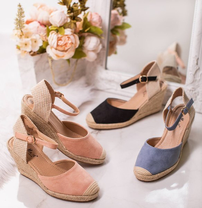 Puderkeilsandalen a'la espadrilles Tidem - Schuhe