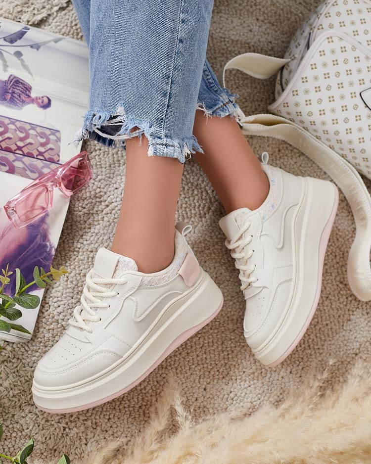 Royalfashion Sports Damen Plateau Turnschuhe Lincidi