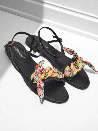 Royalfashion Damen Sandalen mit flacher Sohle BareLuxe
