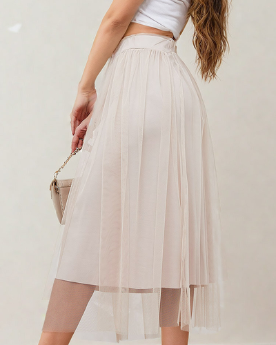 Royalfashion Doppellagiger Midirock für Damen